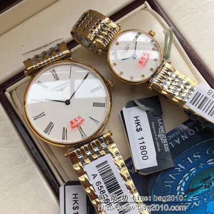 LONGINES浪琴 經典嘉嵐系列 情侶對表 WSS1226